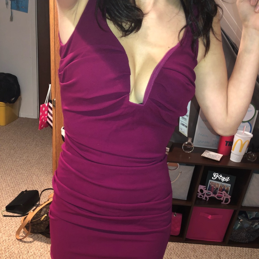 Burgundy formal dress